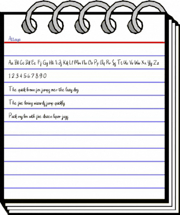 Attaya Regular animated font preview