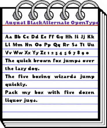 August BlackAlternate animated font preview August BlackAlternate animated font preview