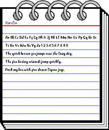 Aurelin Regular animated font preview Aurelin Regular animated font preview