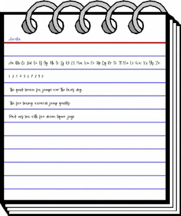 Aurella Regular animated font preview