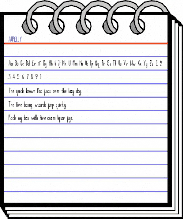 AURELLY Regular animated font preview