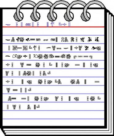 Auriol-Flowers Regular animated font preview