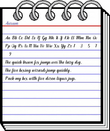 Aurum Regular animated font preview Aurum Regular animated font preview