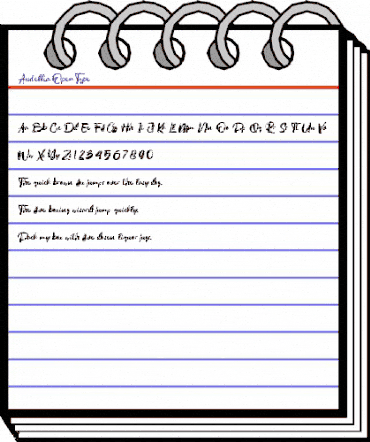 Austellia Regular animated font preview