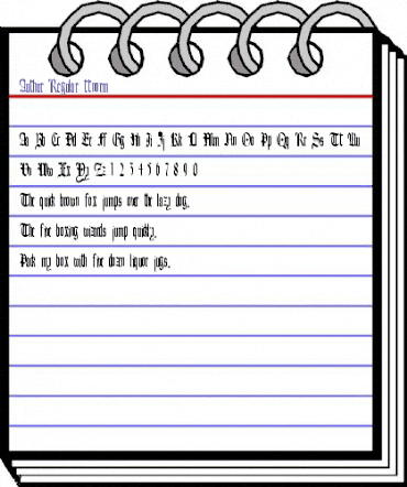 Authur Regular animated font preview