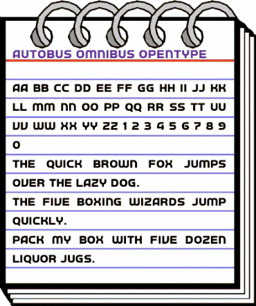 a Autobus Omnibus Regular animated font preview a Autobus Omnibus Regular animated font preview