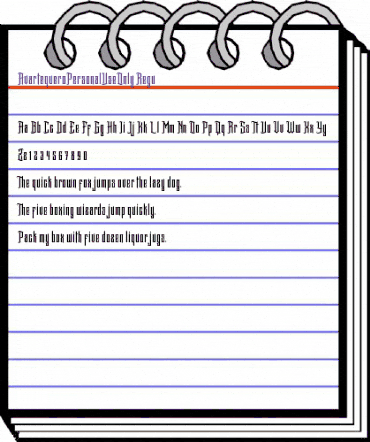 Avartequero Personal Use Only Regular animated font preview Avartequero Personal Use Only Regular animated font preview