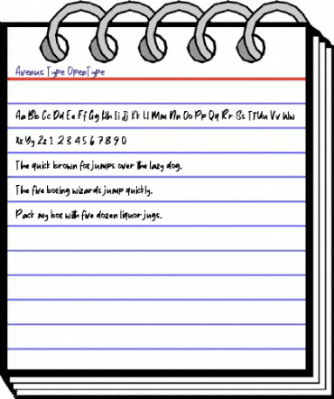 Avenus Type Regular animated font preview Avenus Type Regular animated font preview