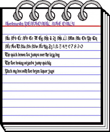Avertequestra PERSONAL USE ONLY Regular animated font preview