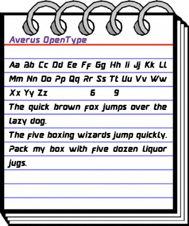 Averus Regular animated font preview