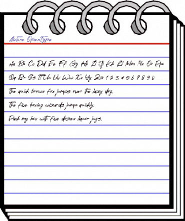 Avture Regular animated font preview