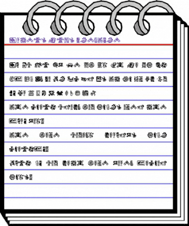 Aztecs Icons Regular animated font preview