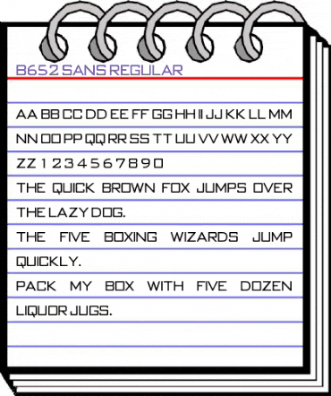 B652-Sans Regular animated font preview B652-Sans Regular animated font preview