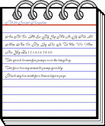 B820-Script Regular animated font preview B820-Script Regular animated font preview