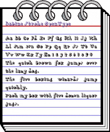 Babine Stroke animated font preview Babine Stroke animated font preview