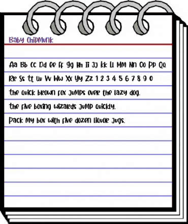 Baby Chipmunk Regular animated font preview Baby Chipmunk Regular animated font preview