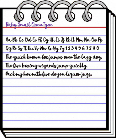 Baby Snail Regular animated font preview Baby Snail Regular animated font preview
