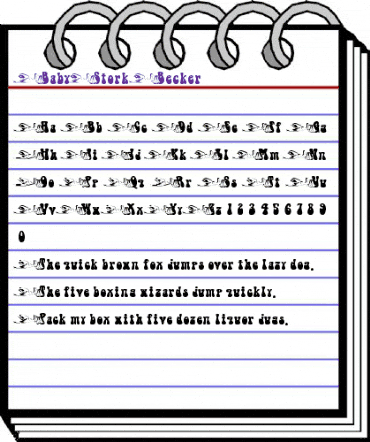 BabyStork Becker Normal animated font preview BabyStork Becker Normal animated font preview