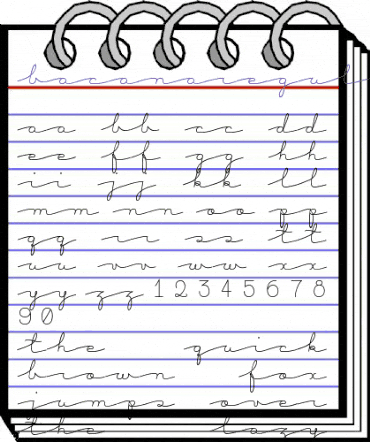 Bacana Regular animated font preview