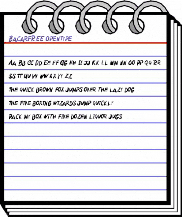 Bacar FREE Regular animated font preview Bacar FREE Regular animated font preview