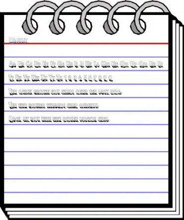 Backlit Regular animated font preview Backlit Regular animated font preview