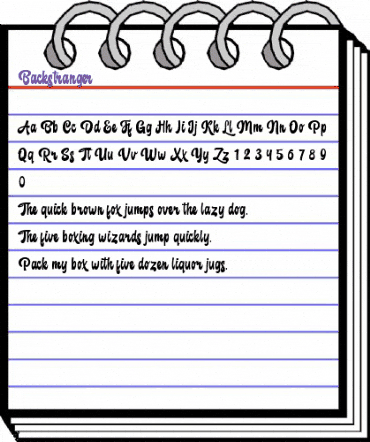Backstranger Regular animated font preview Backstranger Regular animated font preview