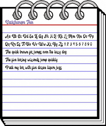 Backstranger Regular animated font preview Backstranger Regular animated font preview