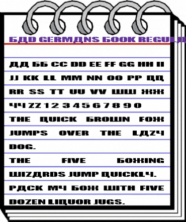 Bad Germans Book Regular animated font preview