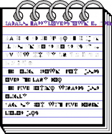 badabum - happyloverstown.eu Regular animated font preview