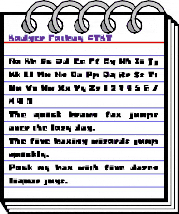 Badger Fatboy CTBT Regular animated font preview Badger Fatboy CTBT Regular animated font preview