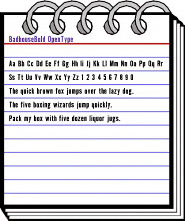 Badhouse Bold animated font preview Badhouse Bold animated font preview