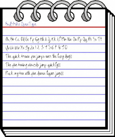 BadStrike Regular animated font preview BadStrike Regular animated font preview