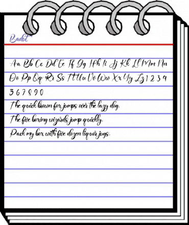 Badut Regular animated font preview