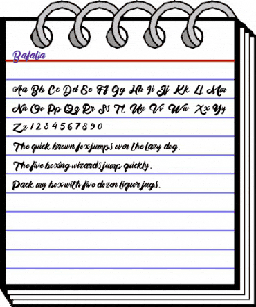 Bafalia Regular animated font preview Bafalia Regular animated font preview