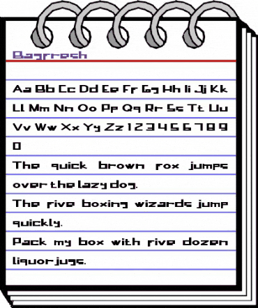 Bagfresh Regular animated font preview Bagfresh Regular animated font preview