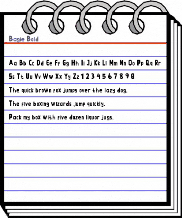 Bagie Bold animated font preview