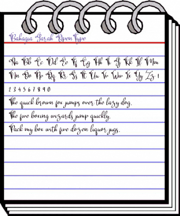 Bahagia Jarah Regular animated font preview