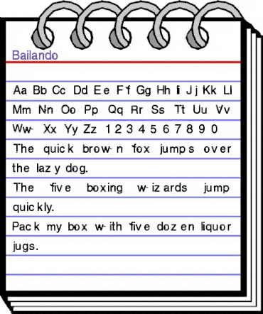 Bailando Regular animated font preview Bailando Regular animated font preview