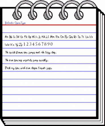 Balada Regular animated font preview Balada Regular animated font preview