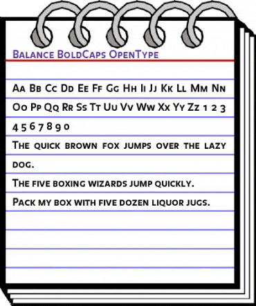 Balance BoldCaps animated font preview Balance BoldCaps animated font preview