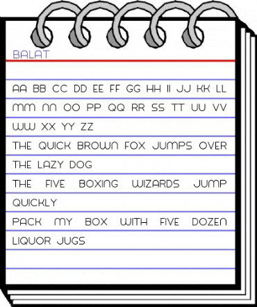 Balat Regular animated font preview