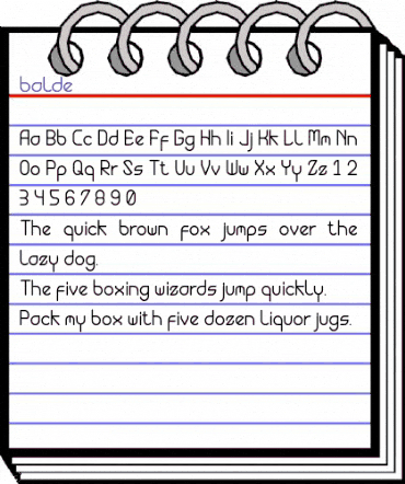 balde Regular animated font preview balde Regular animated font preview