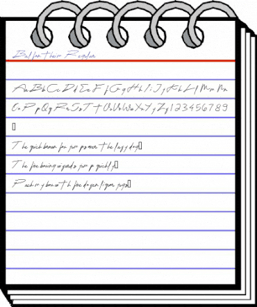 Balfontheim Regular animated font preview Balfontheim Regular animated font preview