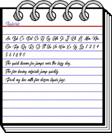 Balgeris Regular animated font preview Balgeris Regular animated font preview
