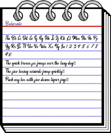 Balgrade Regular animated font preview Balgrade Regular animated font preview