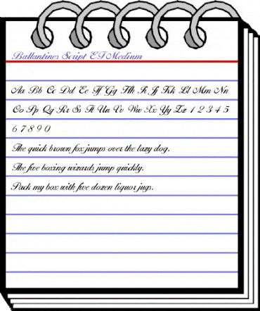 Ballantines Script EF Medium Regular animated font preview Ballantines Script EF Medium Regular animated font preview