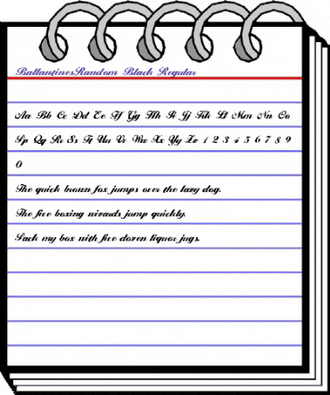 BallantinesRandom-Black Regular animated font preview BallantinesRandom-Black Regular animated font preview