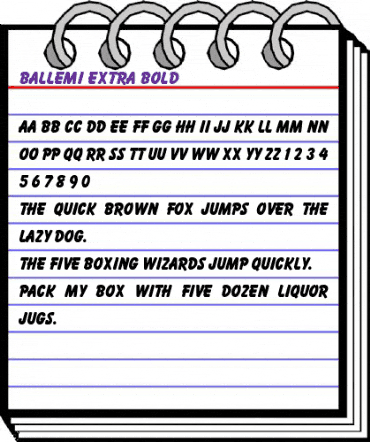 Ballemi Extra Bold animated font preview Ballemi Extra Bold animated font preview