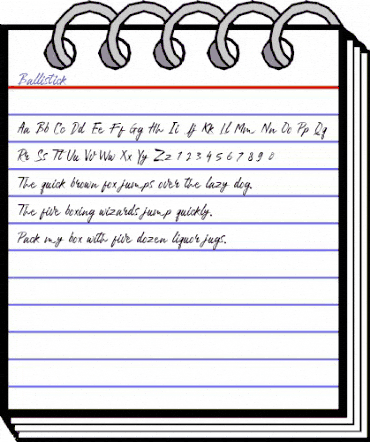 Ballistick Regular animated font preview