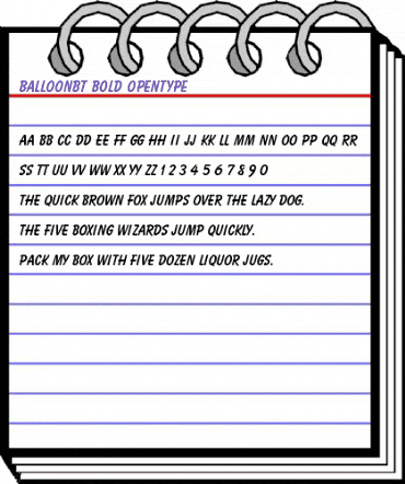 Balloon Bold animated font preview Balloon Bold animated font preview